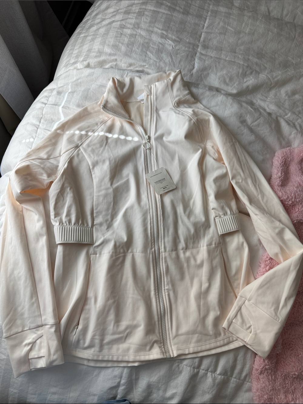 Fable-tics Trinity performance jacket Women's Light Cream Full-Zip Jacket